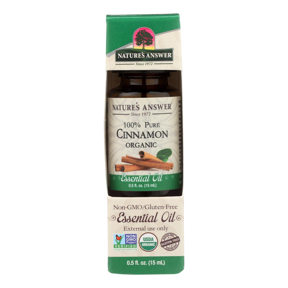 Nature's Answer Organic Essential Oil Cinnamon - 0.5 oz.
