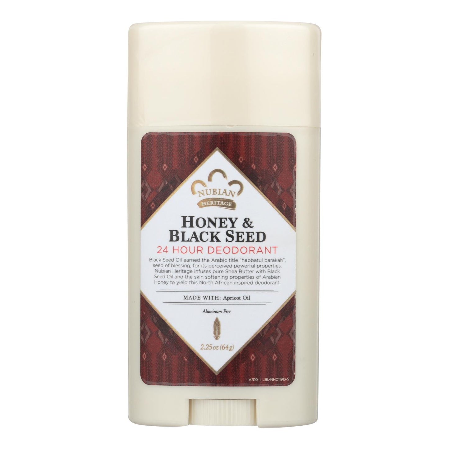 
                  
                    Nubian Heritage 24 Hour Deodorant Honey & Black Seed - 2.25 oz.
                  
                