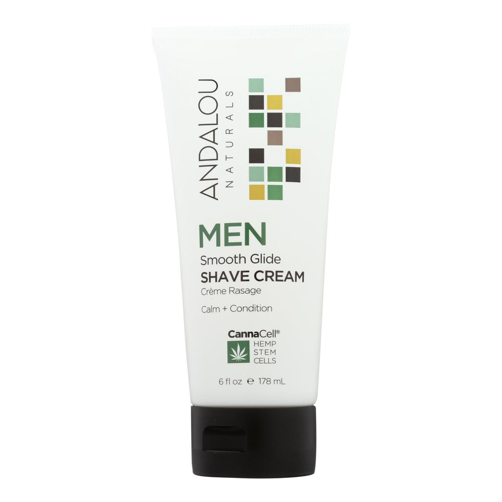 Andalou Naturals Men's Smooth Glide Shave Cream - 6 fl oz.