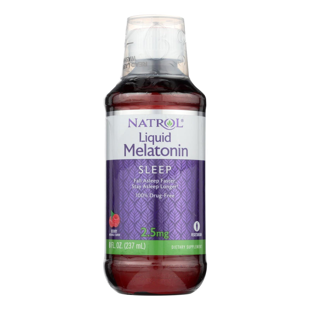 Natrol Melatonin Liquid 2.5mg Rasberry- 8 fl oz.