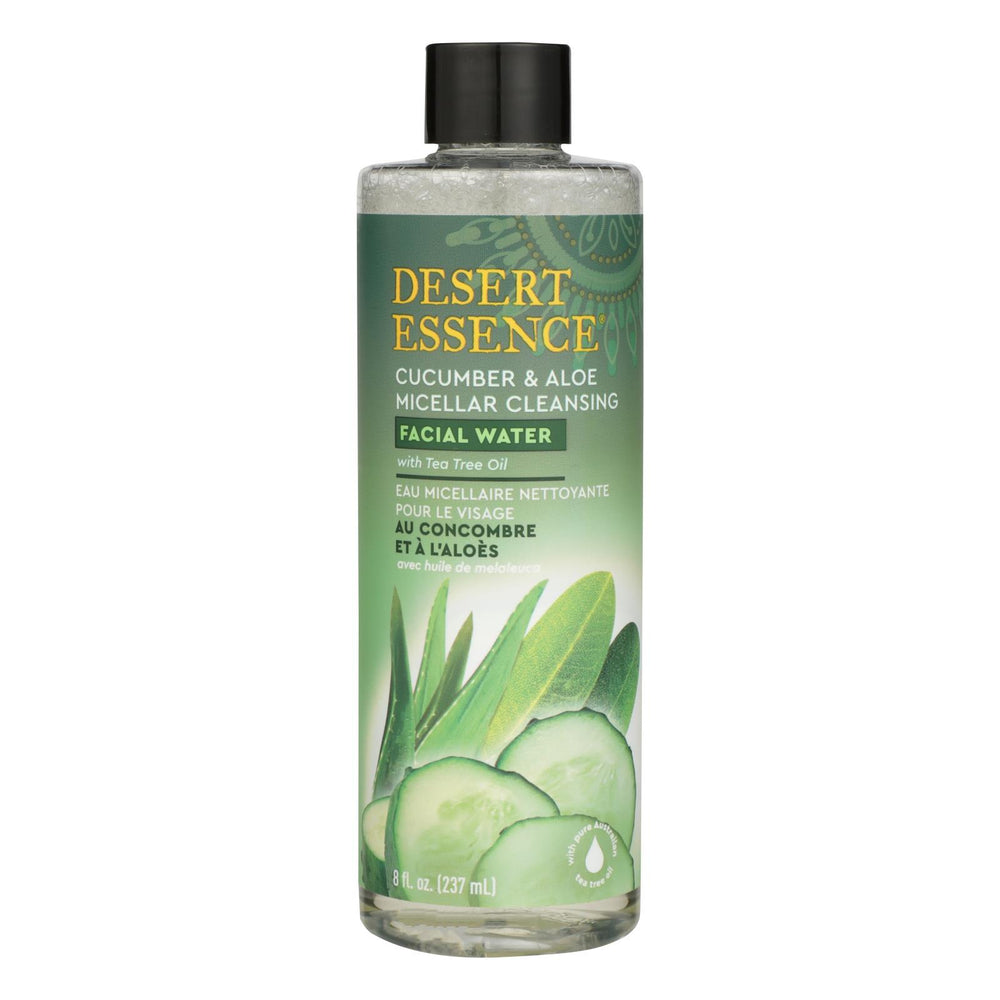 Desert Essence Micellar Cleansing Facial Water Cucumber & Aloe - 8 fl oz.