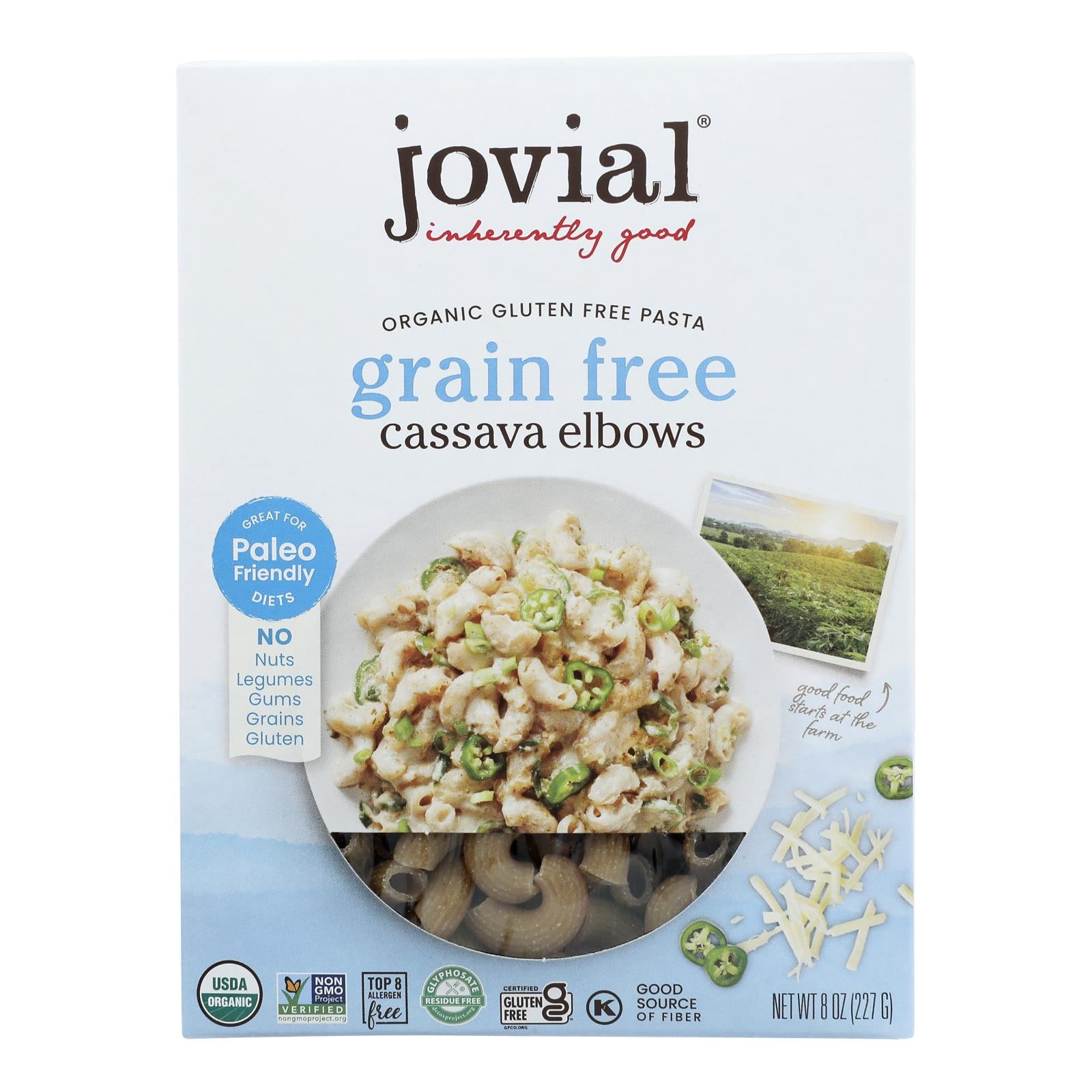 Jovial Pasta Organic Cassava Elbows, Case of 6