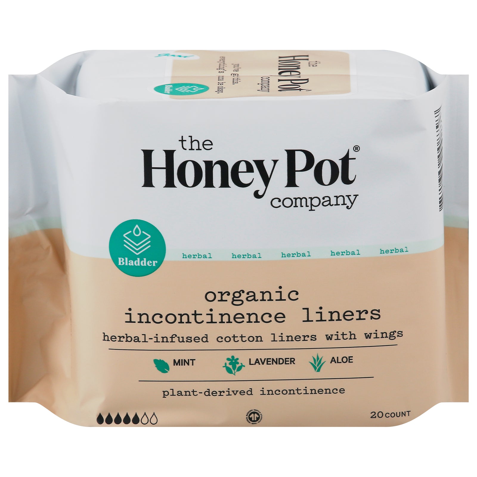 The Honey Pot Incontinence Pantiliners Herbal