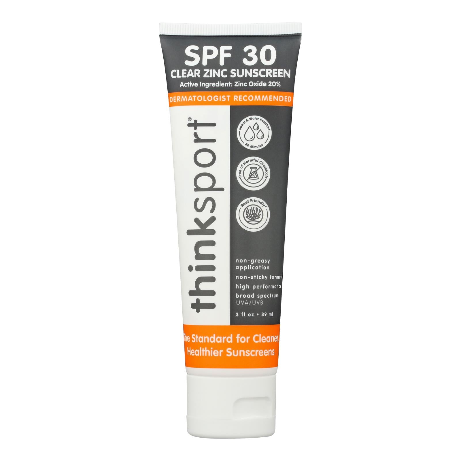 Thinksport SPF 30 Clear Zinc Sunscreen