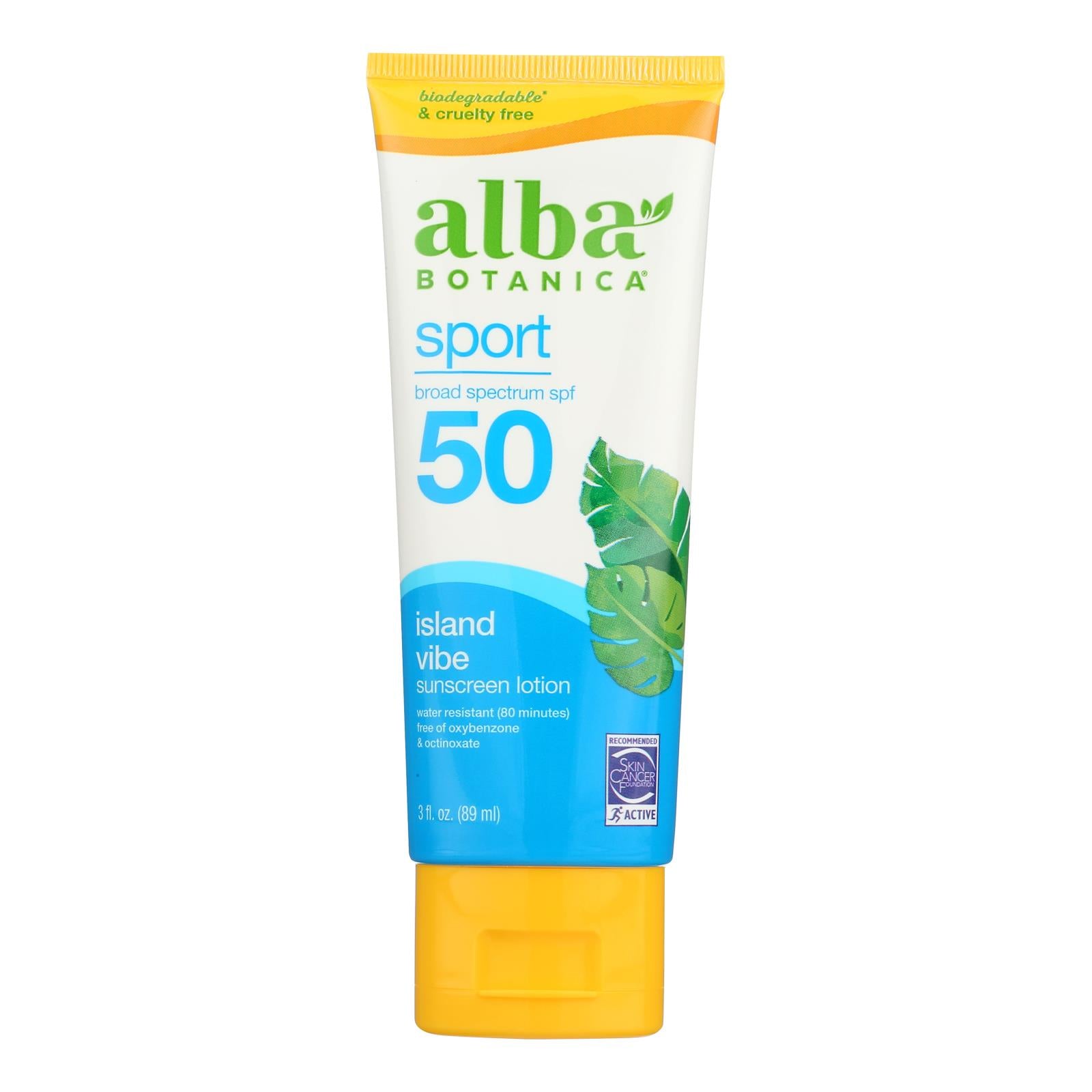 Alba Botanica Sport Sunscreen Lotion Island Vibe SPF 50