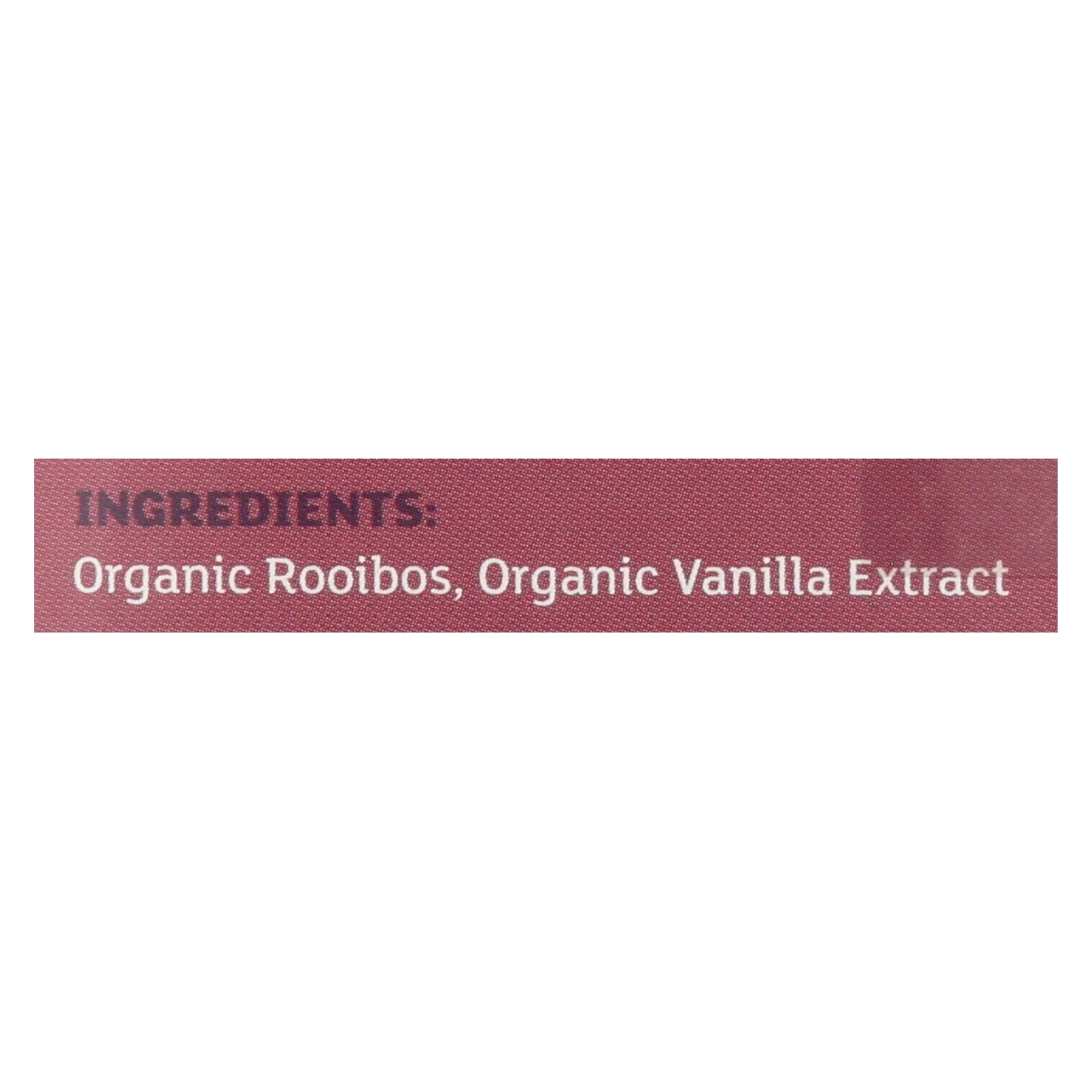 Equal Exchange Organic Herbal Tea Vanilla Rooibos - Vanilla - Case Of 6 - 20 Bags