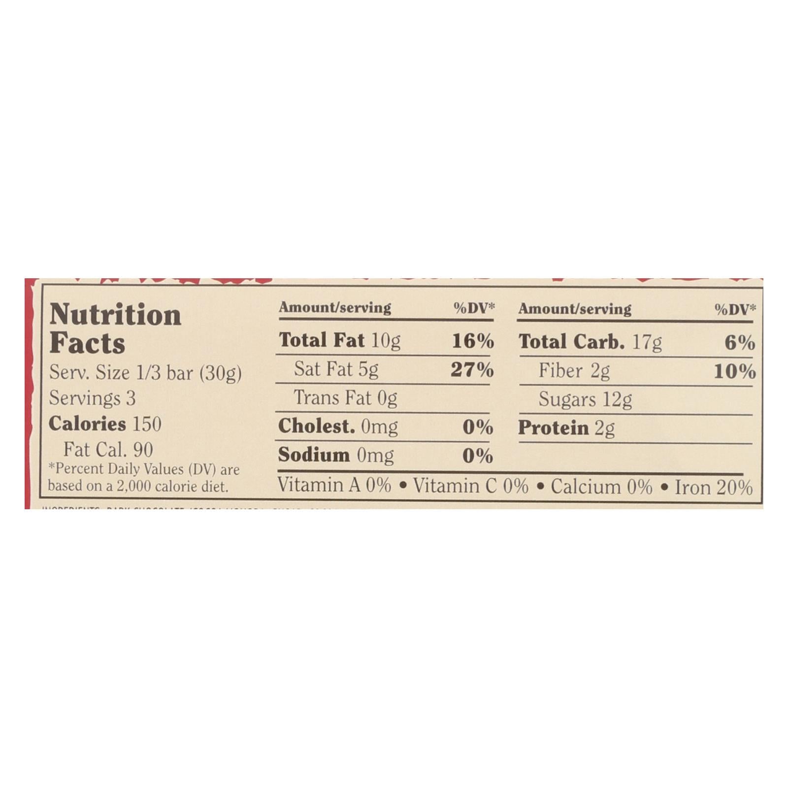 Chocolove Xoxox - Premium Chocolate Bar - Dark Chocolate - Cherries And Almonds - 3.2 Oz Bars - Case Of 12