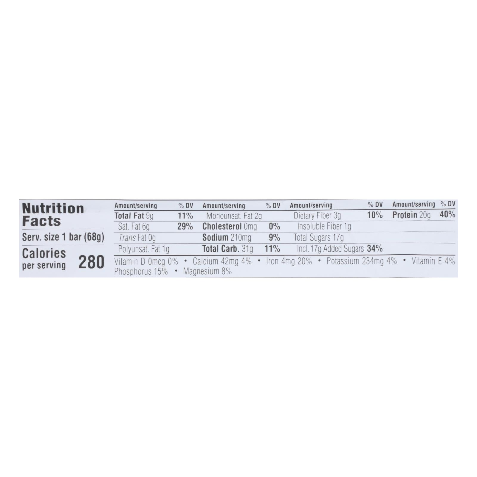 Clif Bar Builder Bar - Chocolate - Case Of 12 - 2.4 Oz