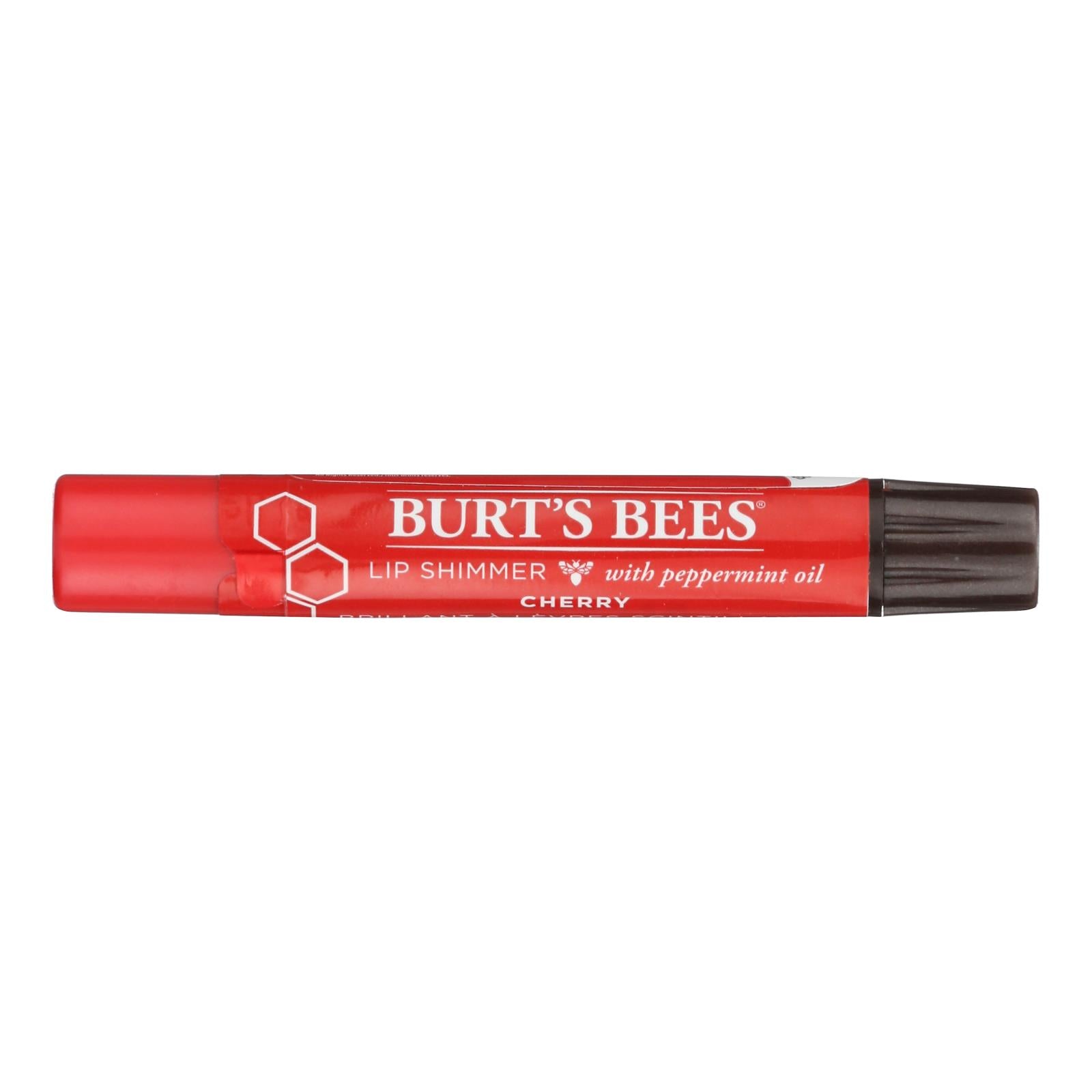 Burts Bees - Lip Shimmer - Cherry - Case Of 4 - 0.09 Oz