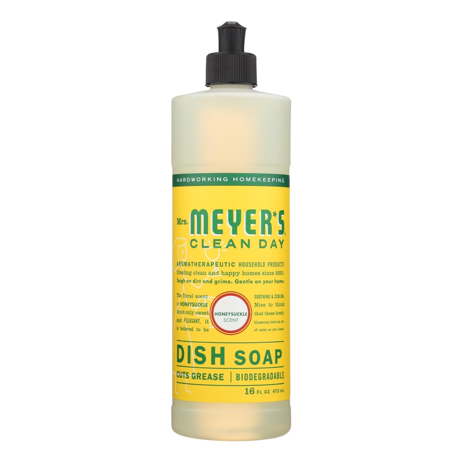 Mrs. Meyer's Clean Day - Liquid Dish Soap - Honeysuckle - 16 Oz