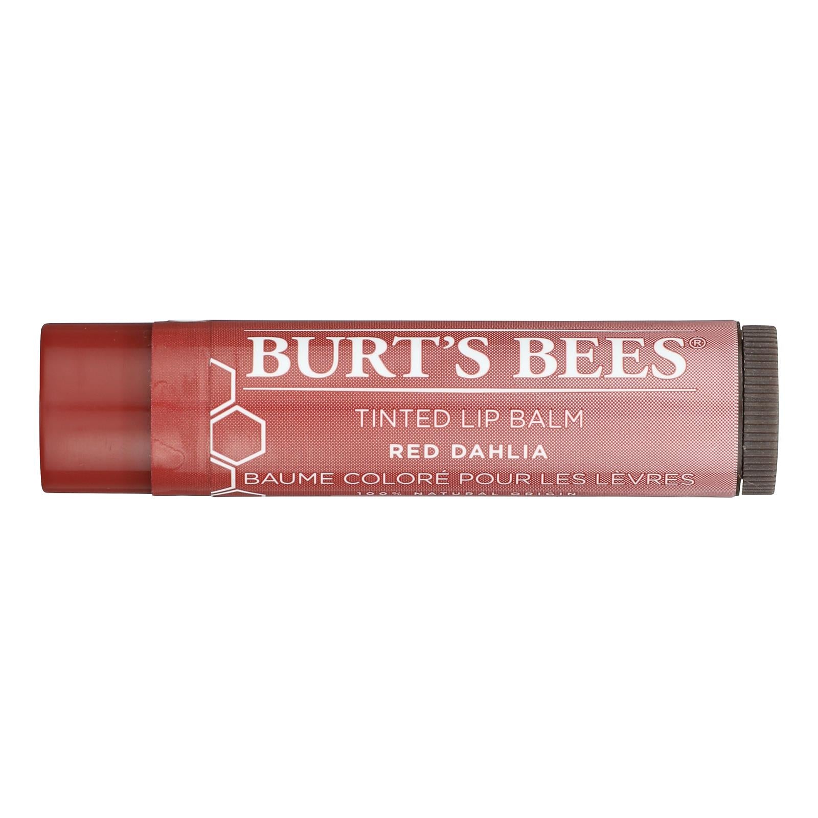 Burts Bees - Lip Balm - Tint - Red Dahlia - Case Of 2 - .15 Oz