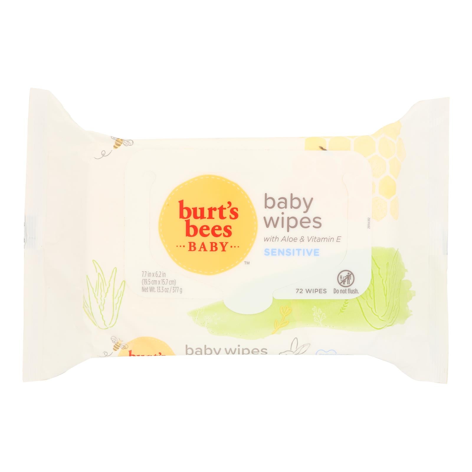 Burts Bees - Wipes - Fragrence Free - Baby Bee - 72 Count
