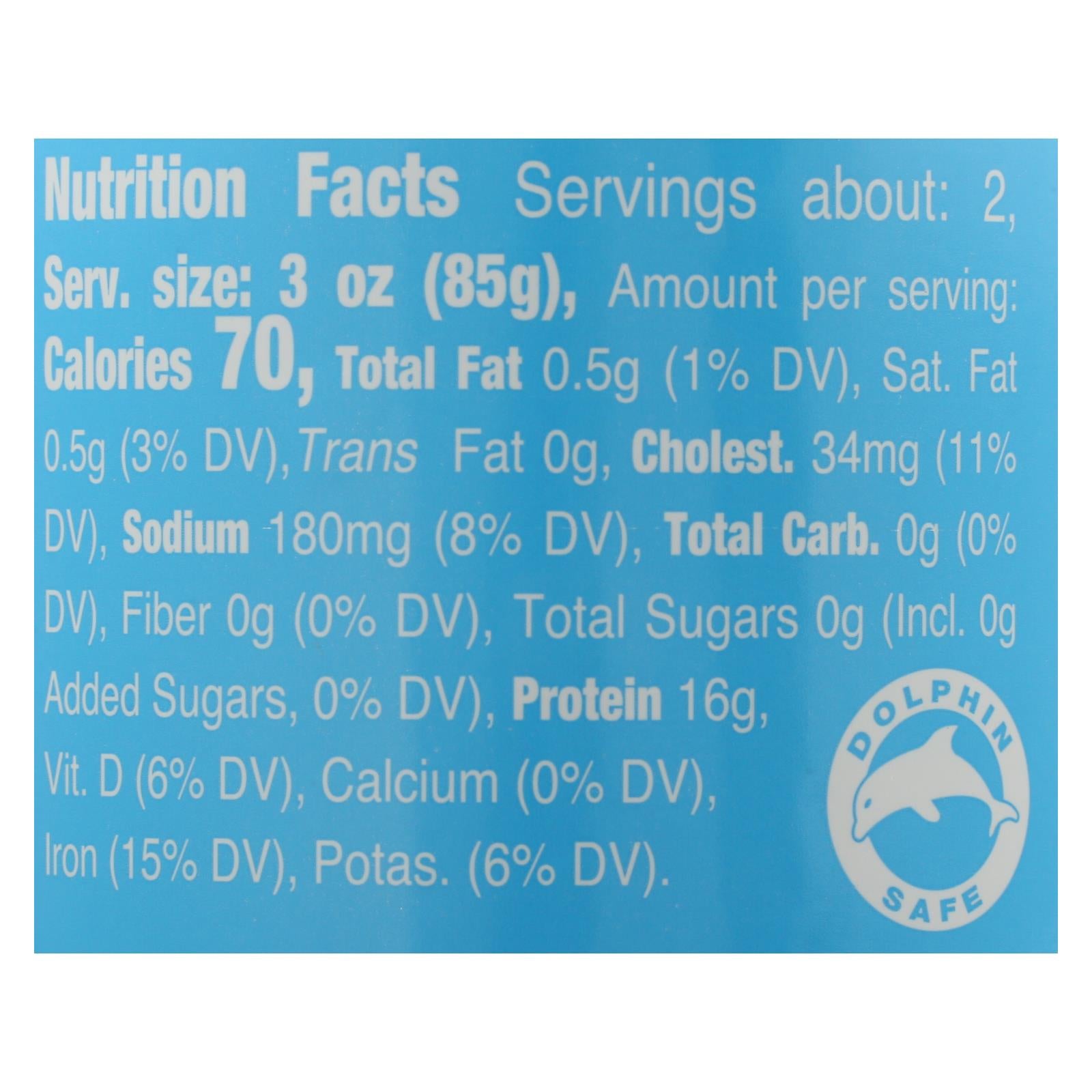 Tonnino Tuna Fillets - Spring Water - Case Of 6 - 6.7 Oz.