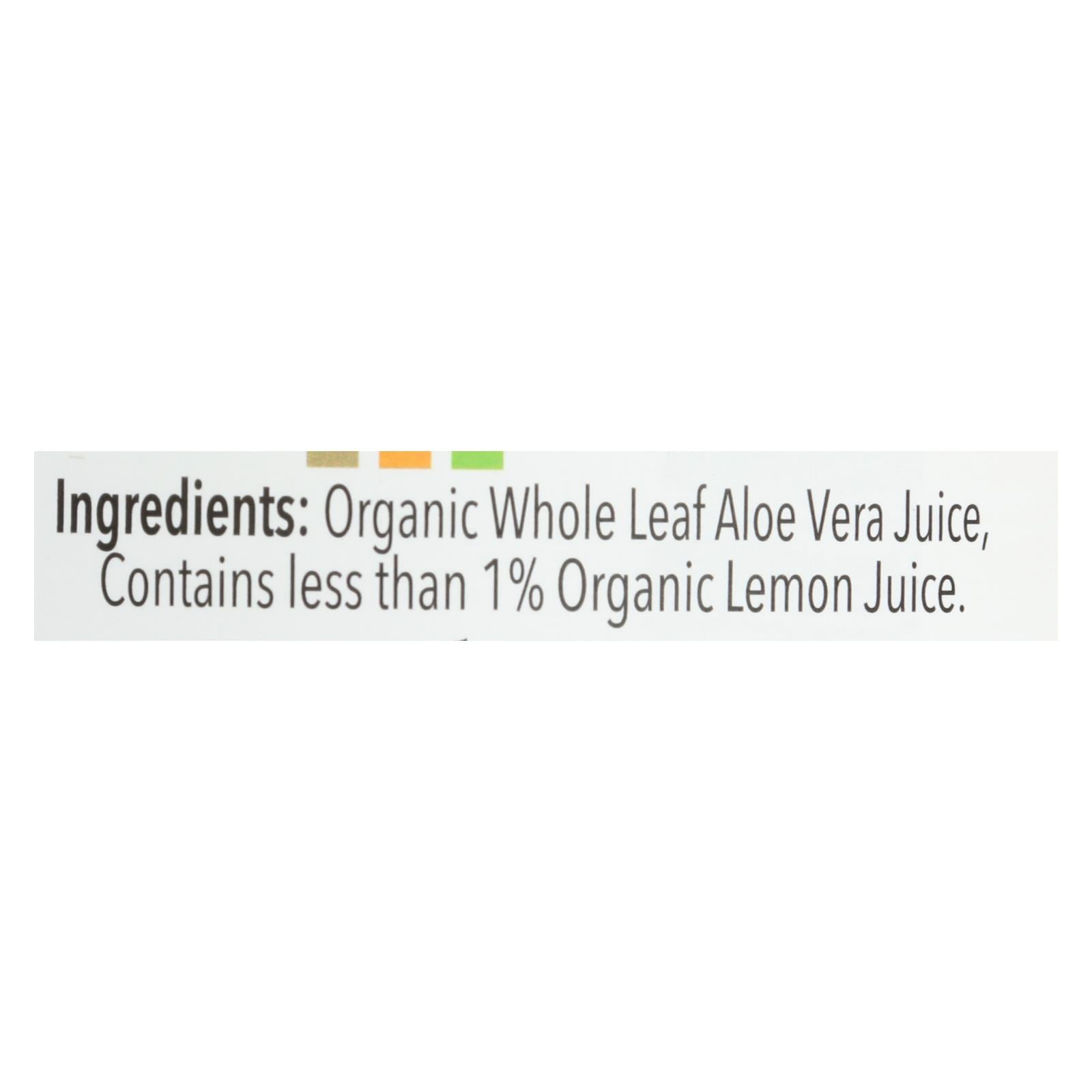 Lakewood Organic Aloe Juice - Whole Leaf - Fresh Pressed - With Lemon - 32 Oz