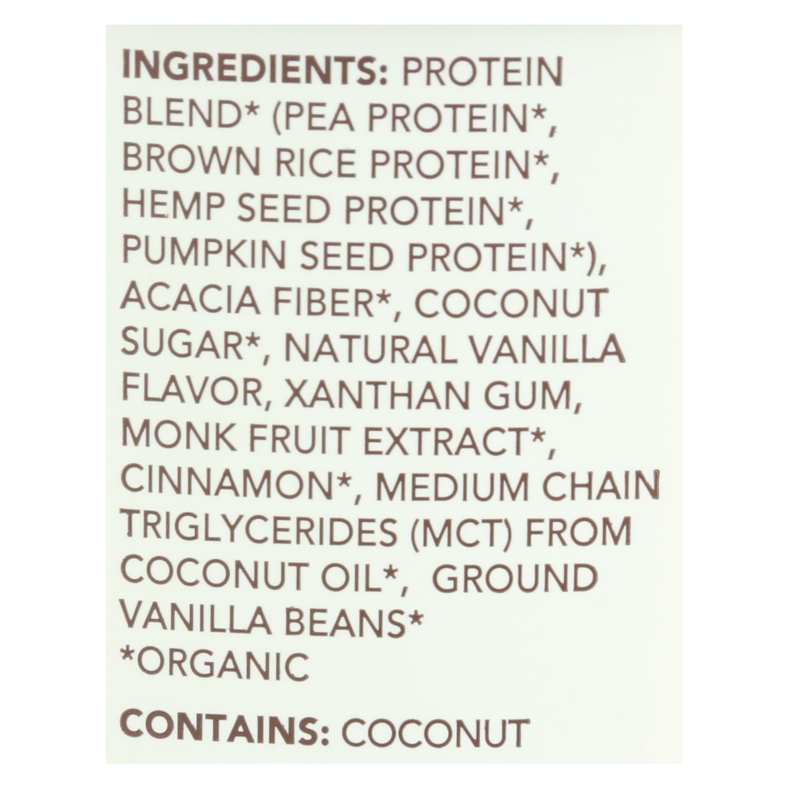 Aloha Inc - Plant-based Protein Powder - Vanilla - 1 Lb.
