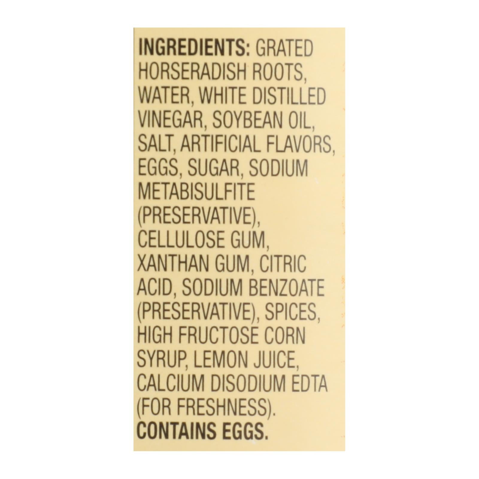 Reese Horseradish - Prepared - Case Of 6 - 6.5 Oz