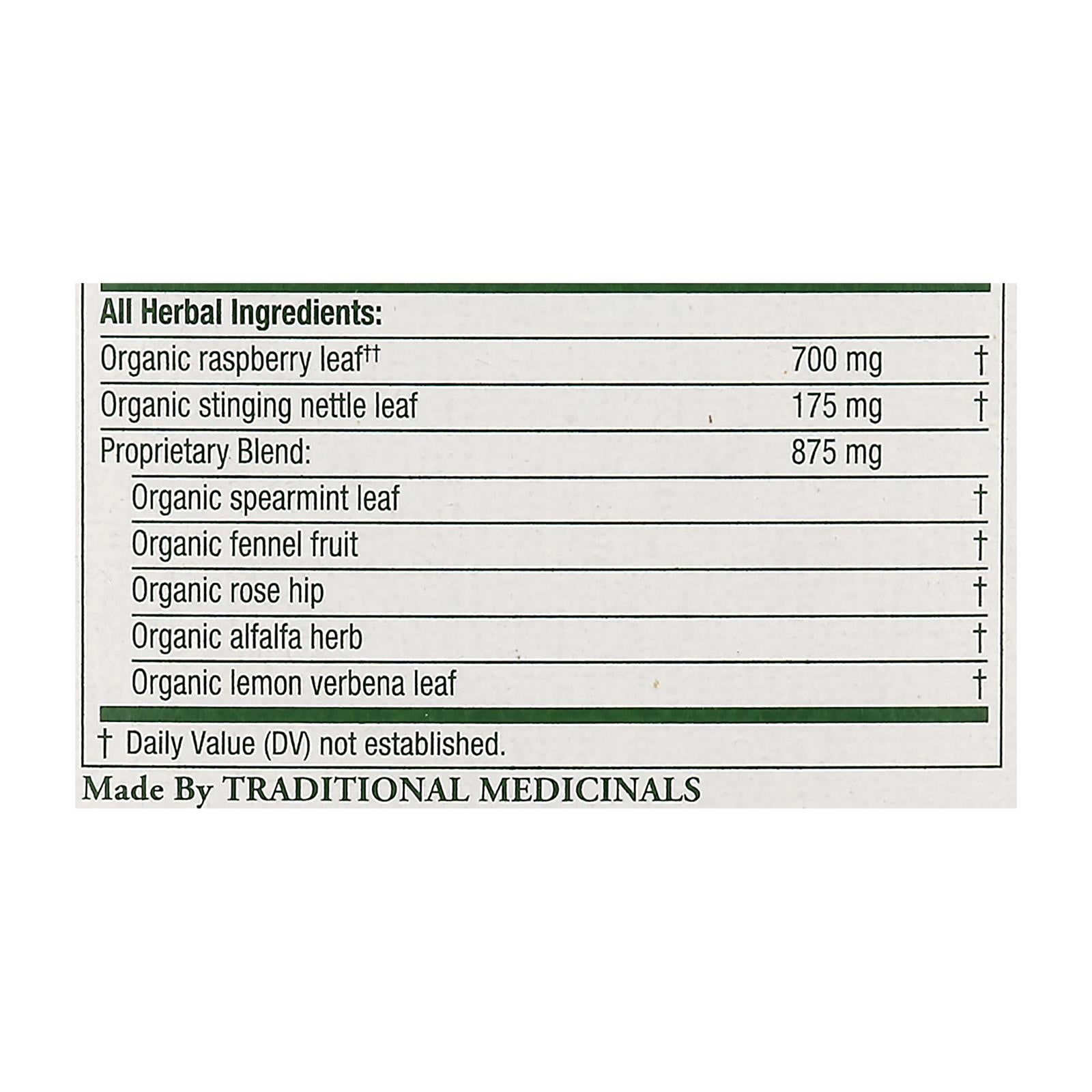 Traditional Medicinals Organic Pregnancy Tea - Caffeine Free - 16 Bags