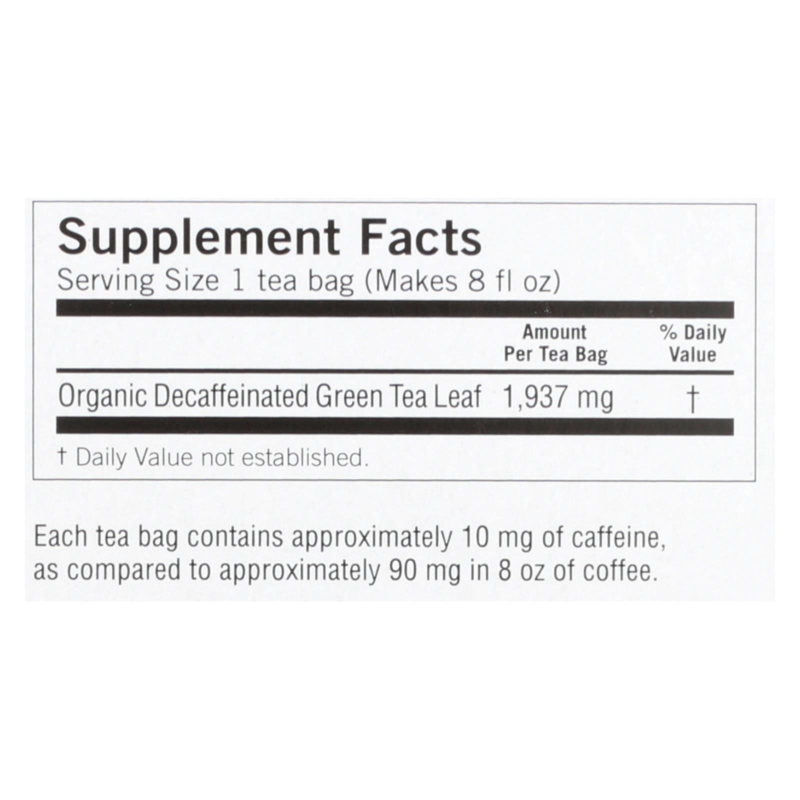 Yogi Tea Green Tea Pure Green - Decaf - 16 Tea Bags