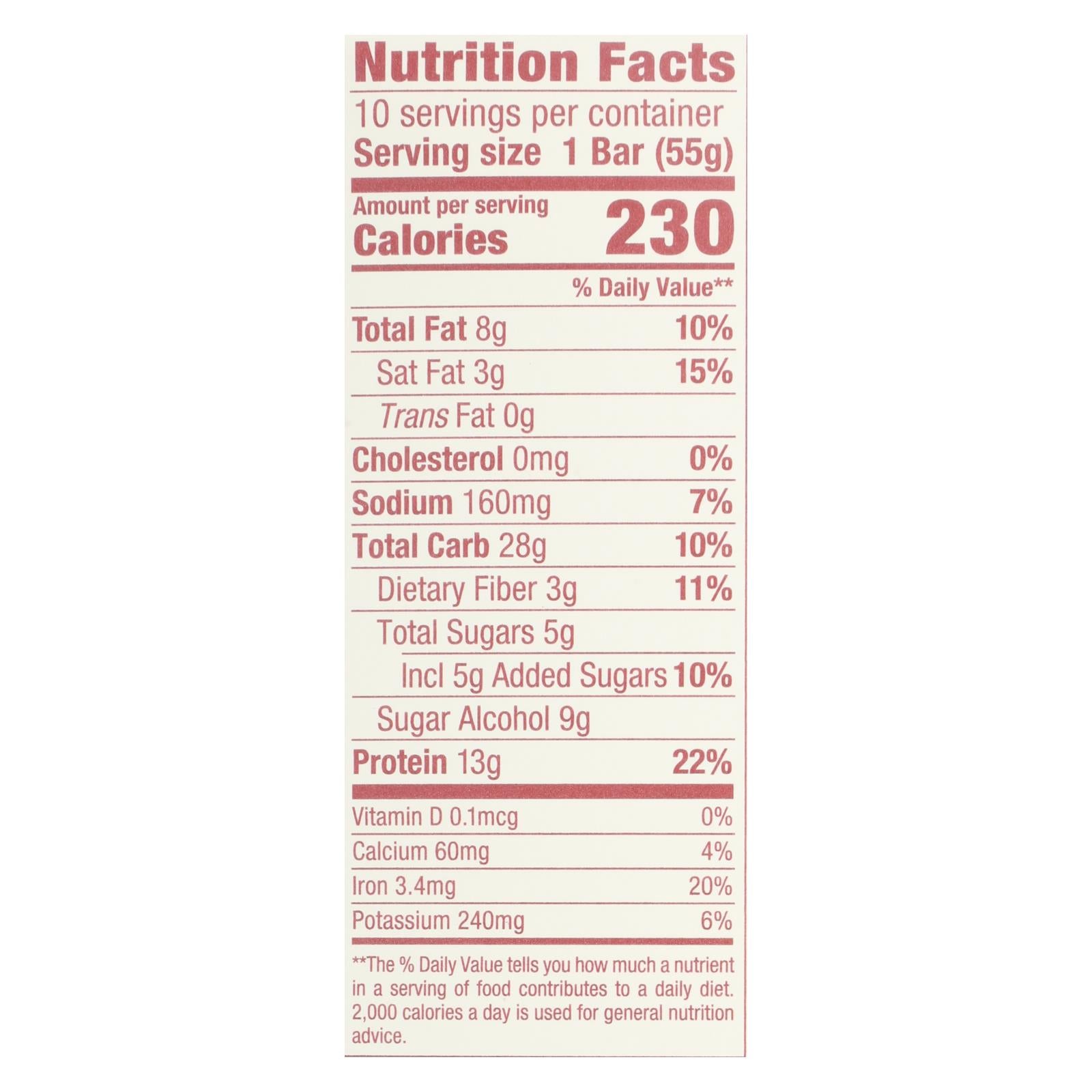 Think! Thin Plant Based Protein Bar - Chocolate Mint - Case Of 10 - 1.94 Oz