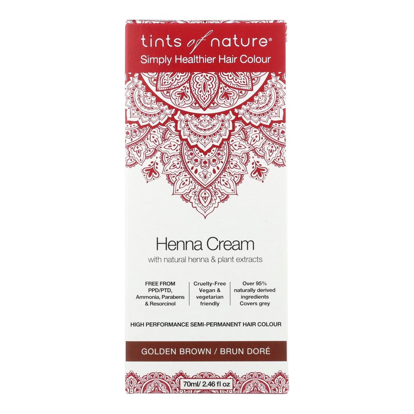 
                  
                    Tints Of Nature, Henna Cream Golden Brown, 2.46 Fz
                  
                