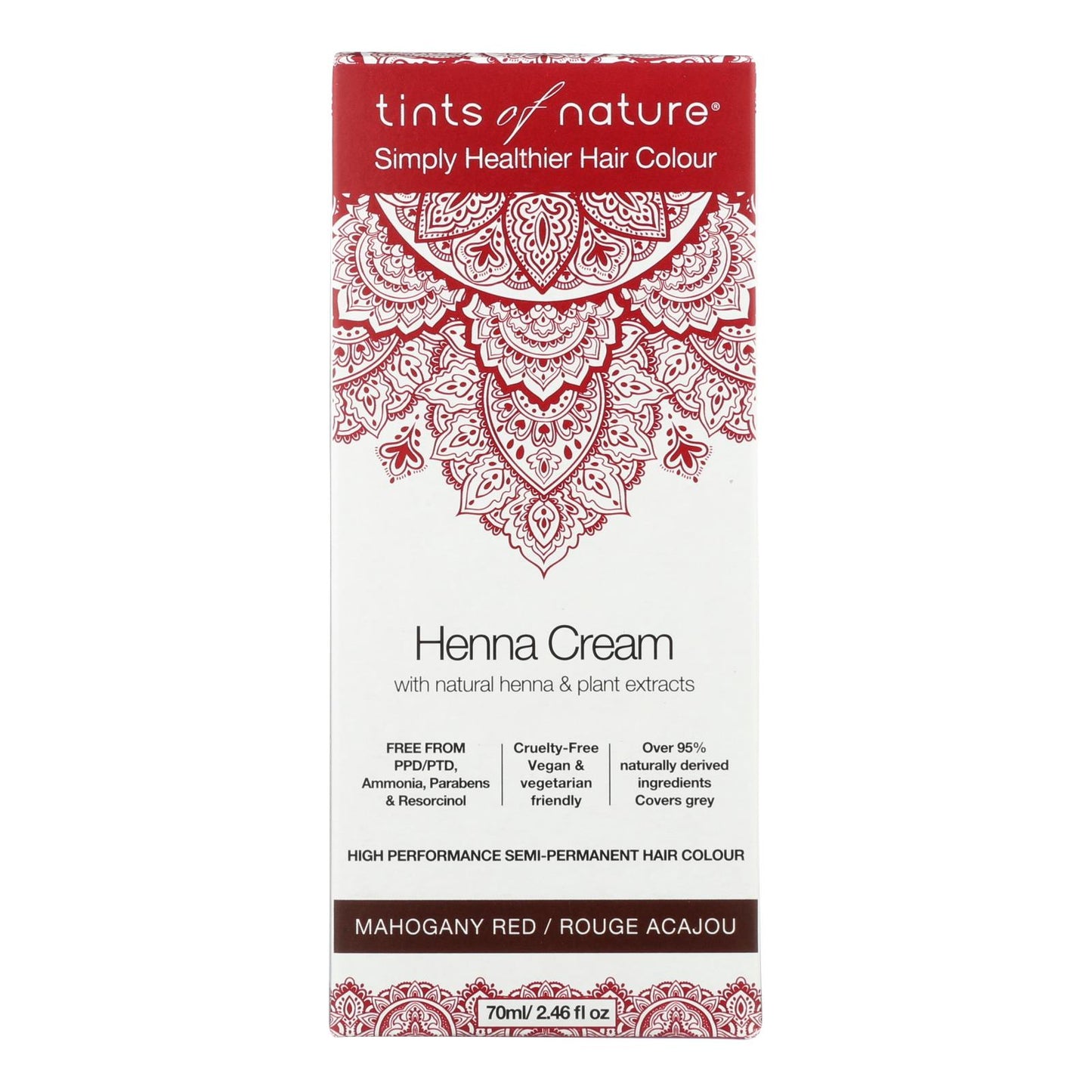 
                  
                    Tints Of Nature - Henna Cream Mahogany Red - 2.46 Fz
                  
                