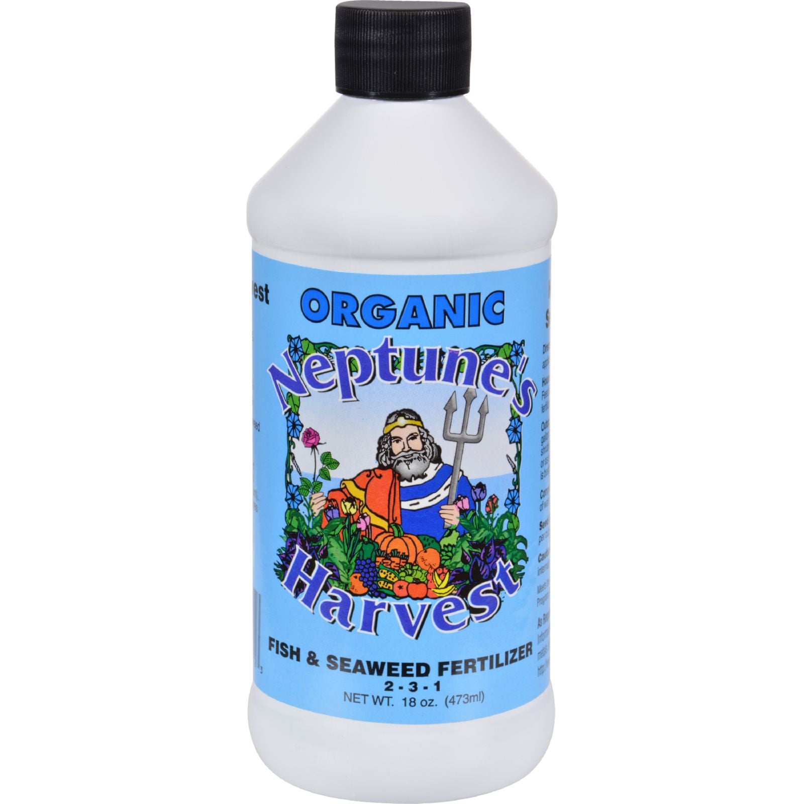 Neptune's Harvest Fish And Seaweed Fertilizer Blend - Blue Label - 18 Oz