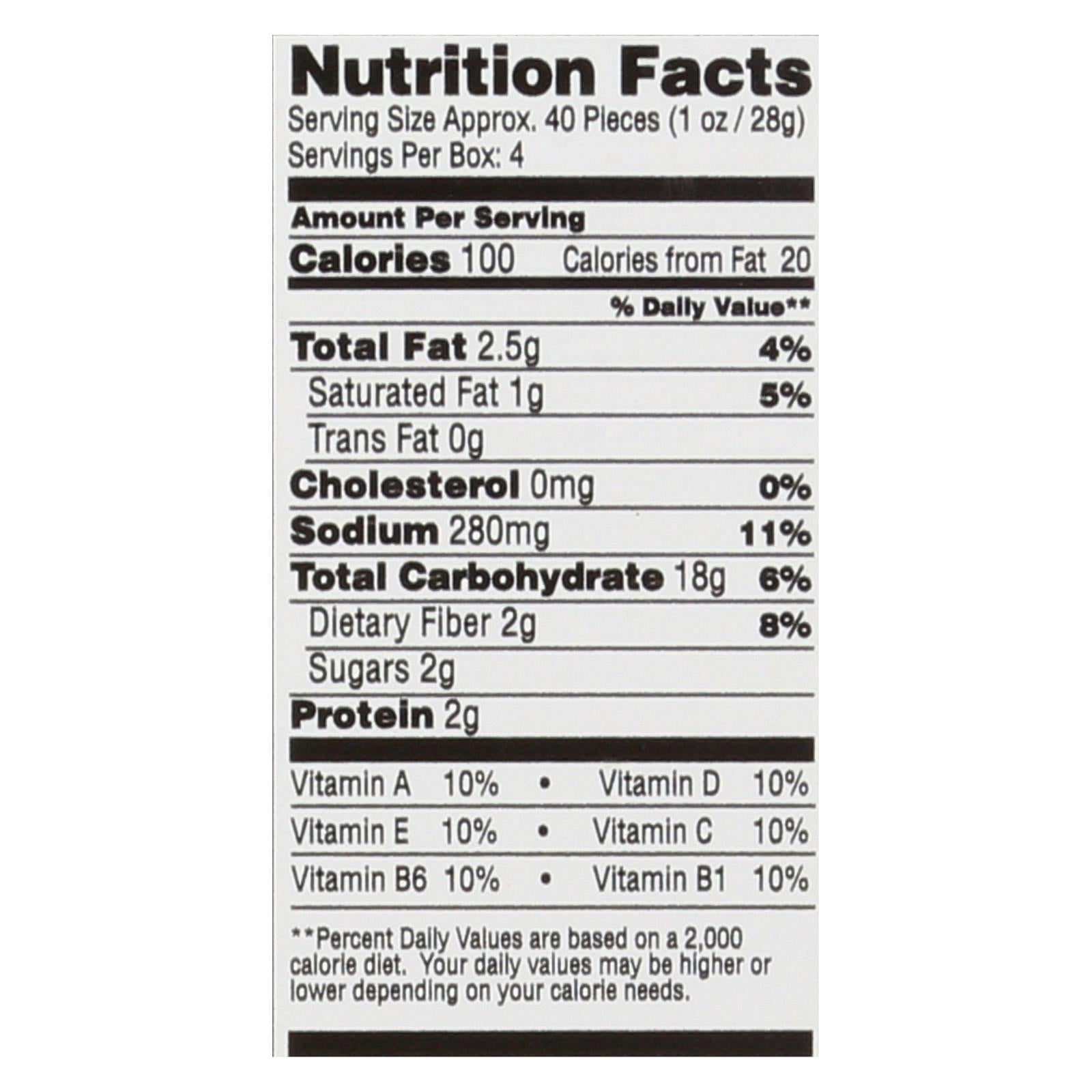 From The Ground Up - Cauliflower Crackers - Original - Case Of 6 - 4 Oz.