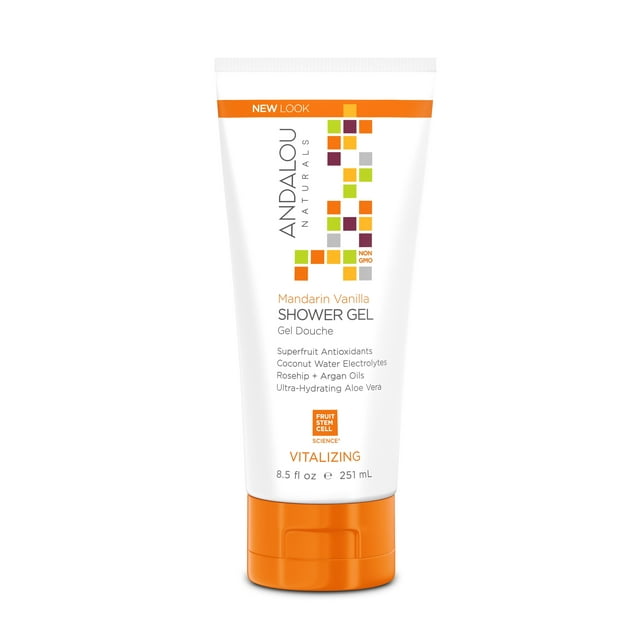 Andalou Naturals Shower Gel Vitalizing Mandarin Vanilla