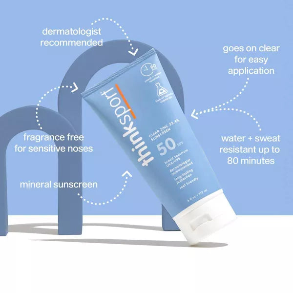 Thinksport SPF 30 Clear Zinc Sunscreen