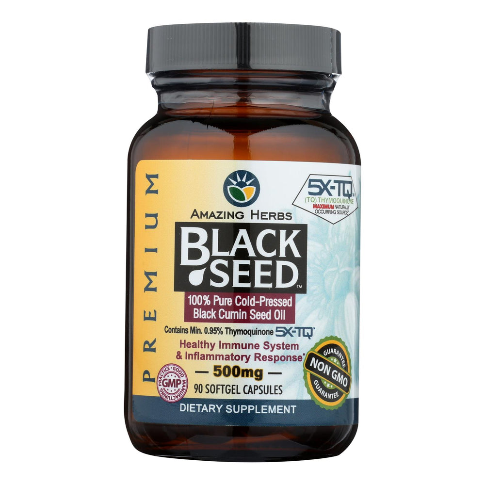 
                  
                    Amazing Herbs Black Seed Black Cumin Seed Oil, 90 Softgels
                  
                