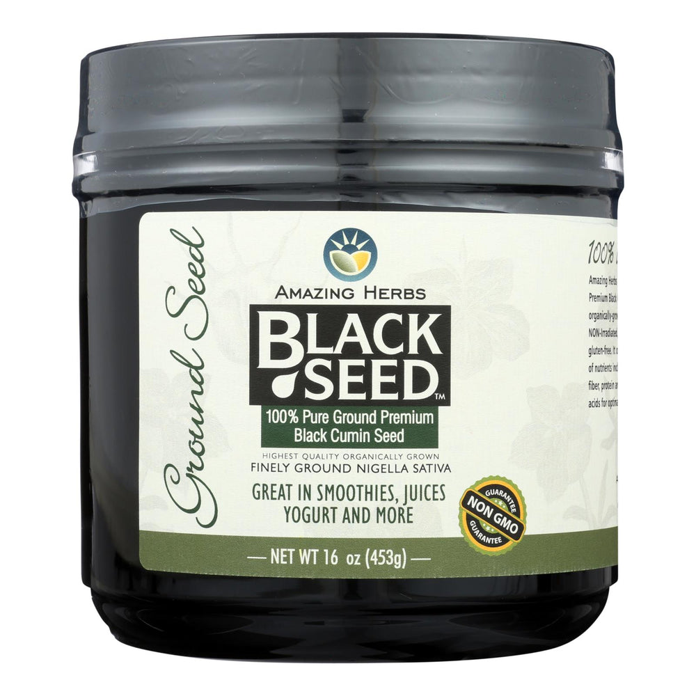 Amazing Herbs Black Seed Ground Seed, 16 Oz