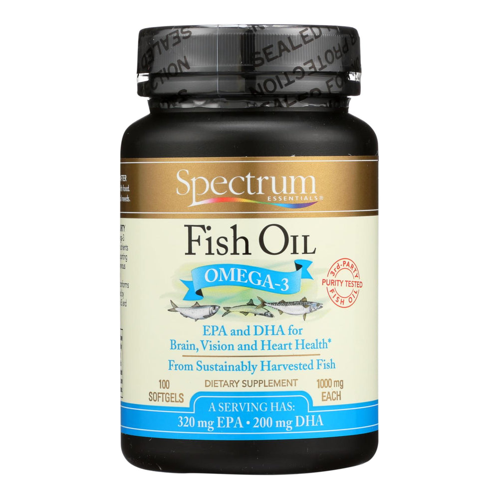 Spectrum Essentials Omega-3 Fish Oil Dietary Supplement , 1 Each, 100 Cap