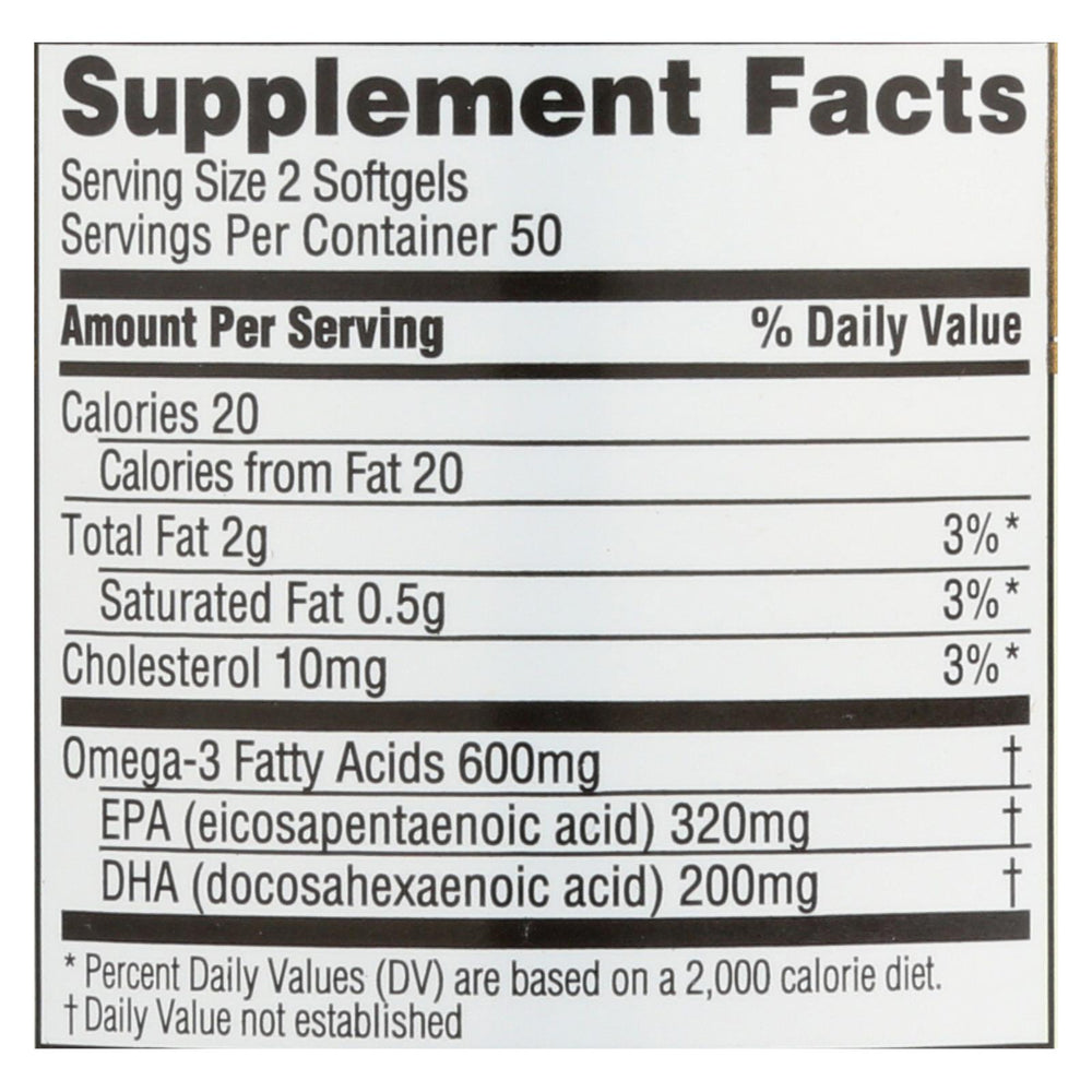 
                  
                    Spectrum Essentials Omega-3 Fish Oil Dietary Supplement , 1 Each, 100 Cap
                  
                