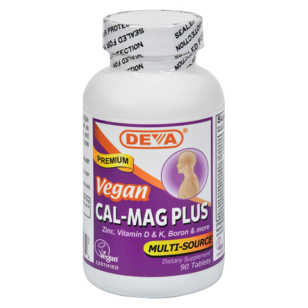 Deva Vegan Vitamins Cal-mag Plus, 90 Tablets