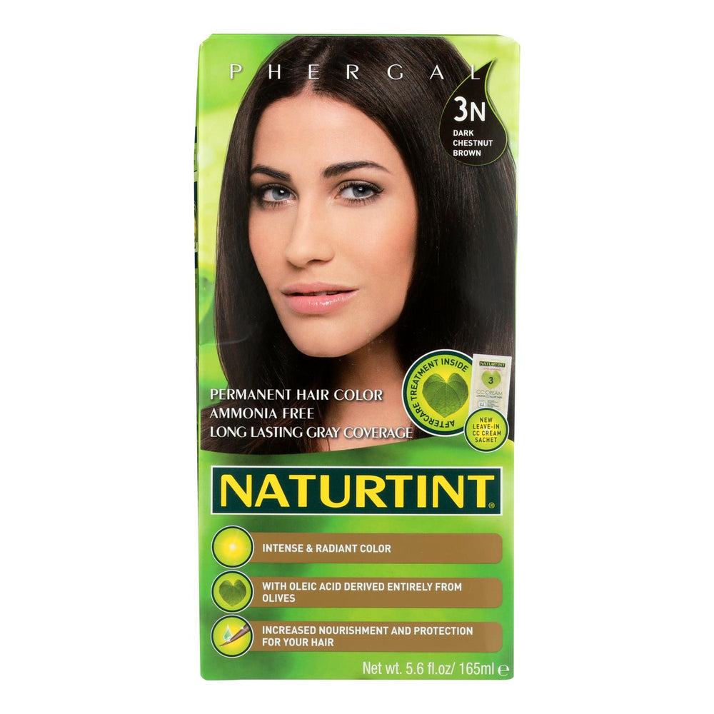 
                  
                    Naturtint Hair Color, Permanent, 3n, Dark Chestnut, 5.28 Oz
                  
                