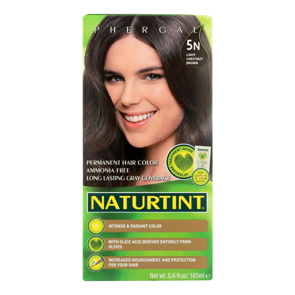 Naturtint Hair Color, Permanent, 5n, Light Chestnut Brown, 5.28 Oz