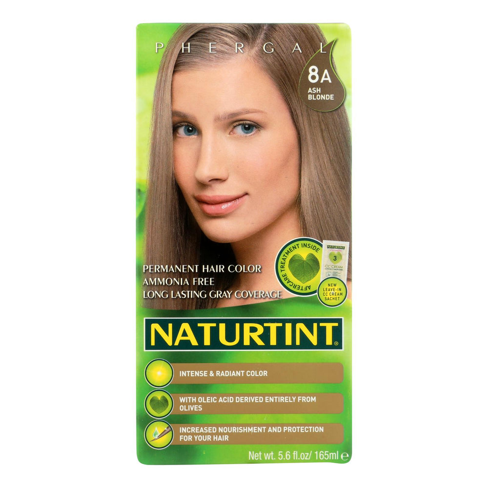 Naturtint Hair Color, Permanent, 8a, Ash Blonde, 5.28 Oz