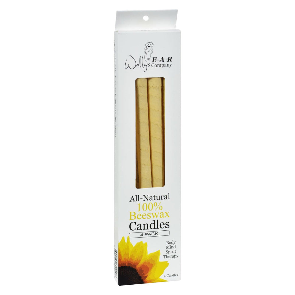 Wally's Ear Candles Beeswax, 4 Candles