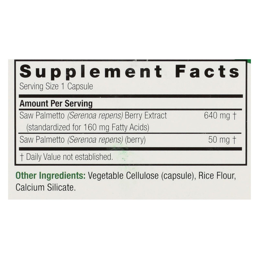 
                  
                    Nature's Answer, Saw Palmetto Berry Extract, 120 Vcaps
                  
                