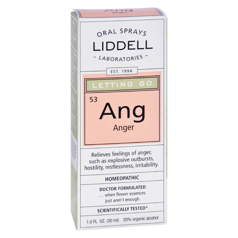 Liddell Homeopathic Letting Go Ang Anger Spray, 1 Fl Oz