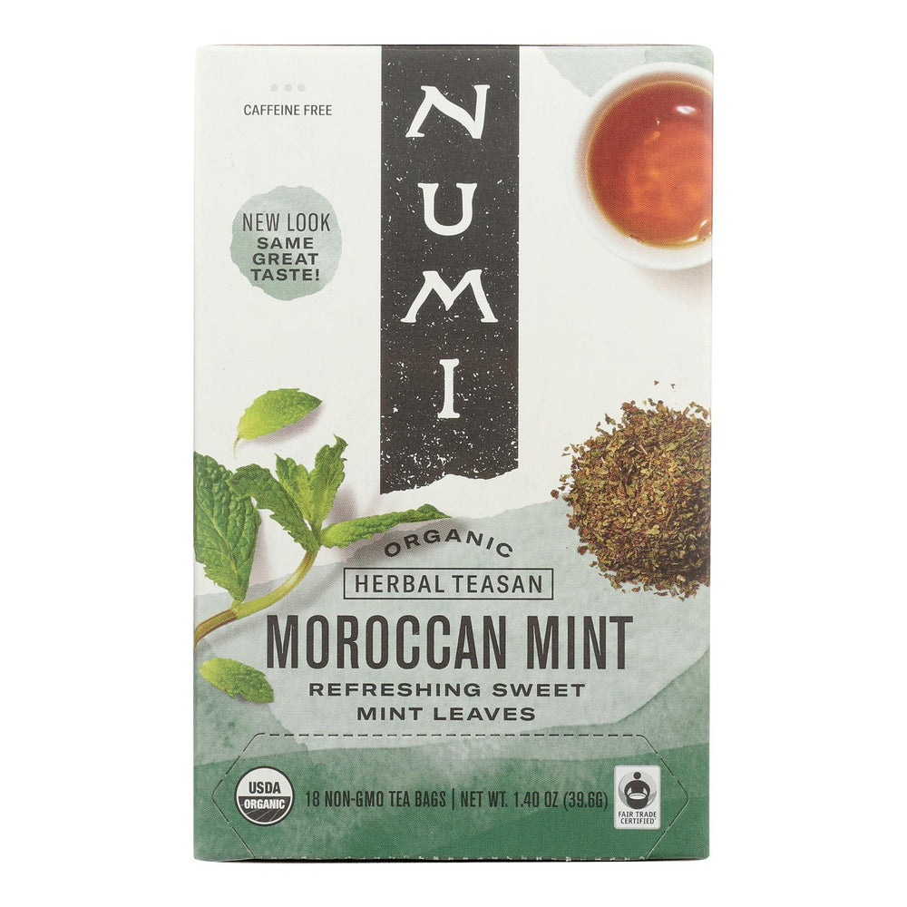 
                  
                    Numi Organic Tea Moroccan Mint, 18 Tea Bags, Case Of 6
                  
                