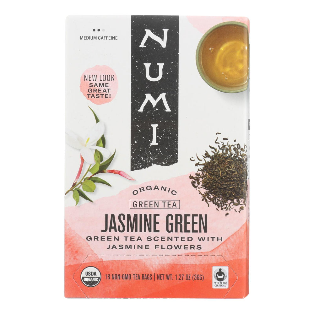 
                  
                    Numi Organic Tea Jasmine Green, 18 Tea Bags, Case Of 6
                  
                