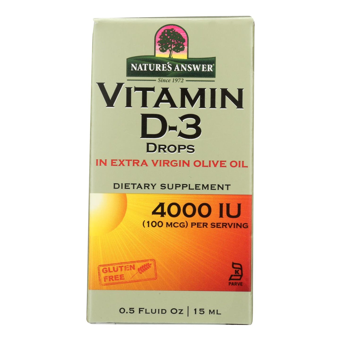 
                  
                    Nature's Answer Vitamin D-3 Drops, 4000 Iu, 0.5 Fl Oz
                  
                