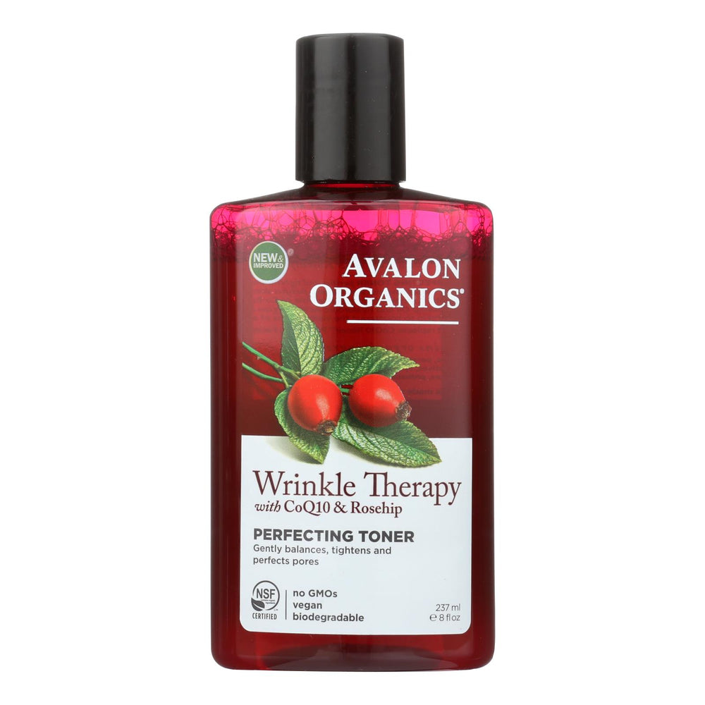 
                  
                    Avalon Organics Wrinkle Therapy With Coq10 And Rosehip Perfecting Toner, 8 Fl Oz
                  
                