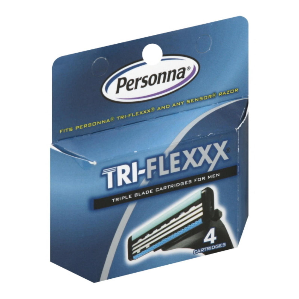 Personna Tri-flexxx Razor System For Men Cartridge Refill - 4 Cartridges