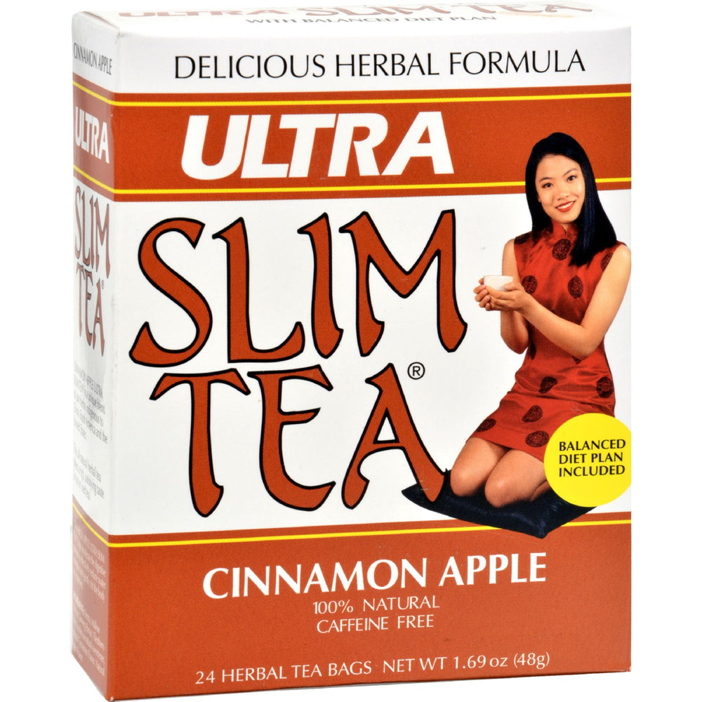 Hobe Labs Ultra Slim Tea Cinnamon Apple, 24 Tea Bags