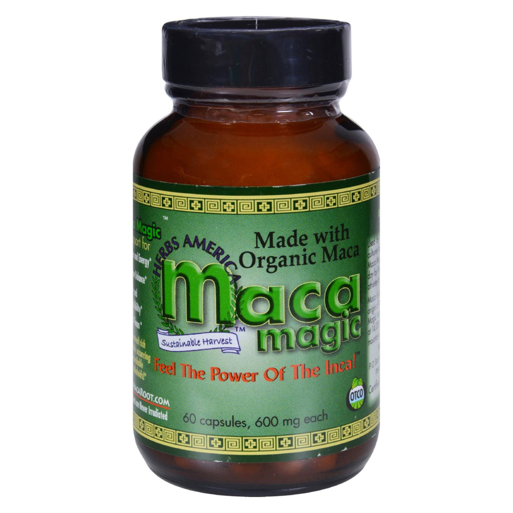 Maca Magic Organic, 600 Mg, 60 Capsules