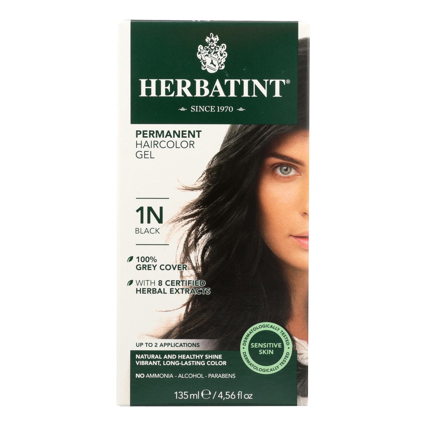 
                  
                    Herbatint Permanent Herbal Haircolour Gel 1n Black, 135 Ml
                  
                