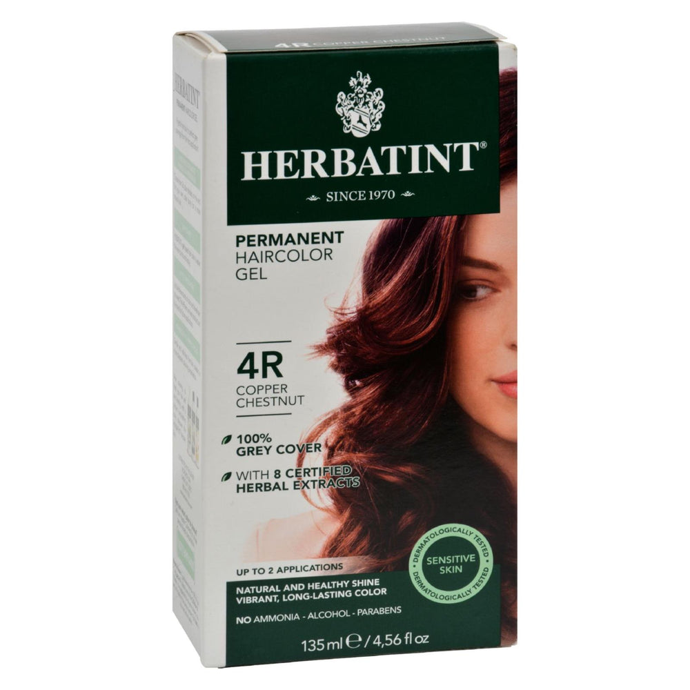 Herbatint Permanent Herbal Haircolour Gel 4r Copper Chestnut, 135 Ml