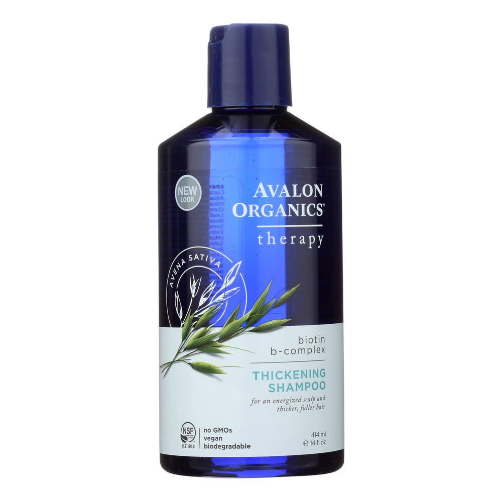 Avalon Organics Thickening Shampoo Biotin B Complex Therapy, 14 Fl Oz